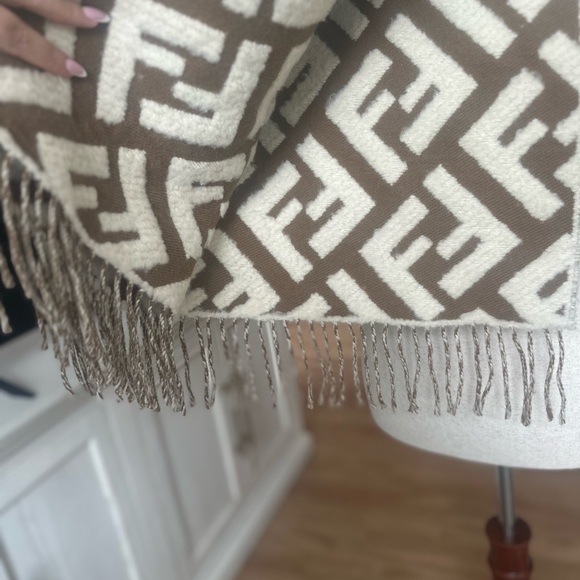 Fendi - Vintage Zucca Logo Printed Scarf - Picture 8 of 10